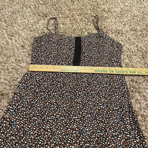 Volcom black floral skater spaghetti strap summer dress - Picture 6 of 7